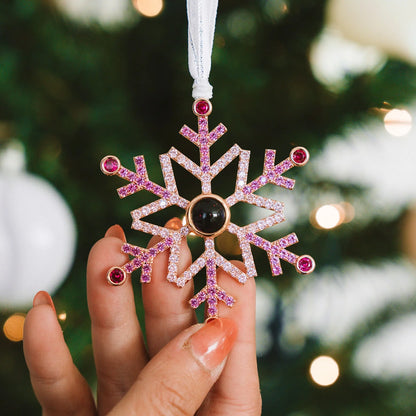 CHRISTMAS SNOWFLAKE PHOTO DECORATION